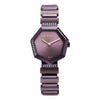 Glitz Purple Dial Metal & Plastic Strap Watch for Women 95207QD01