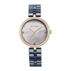 Titan Purple Ceramics Quartz Alog Mother of Pearl Dial Blue Ceramic Strap Watch For Women (95215KC03)