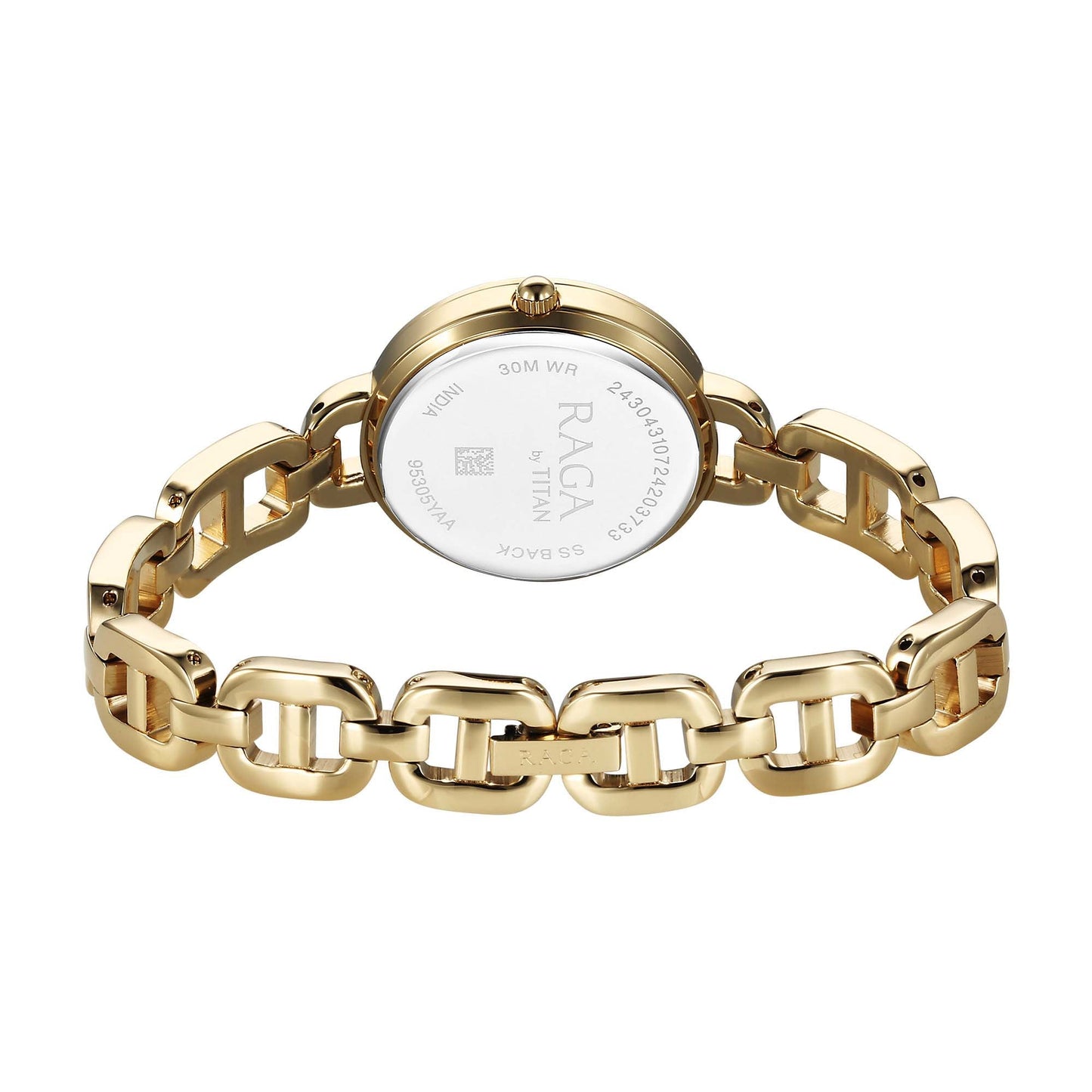 Titan Raga Showstopper 2.0 Quartz Analog Gold Dial  Gold Color Stainless Steel Strap Watch For Women