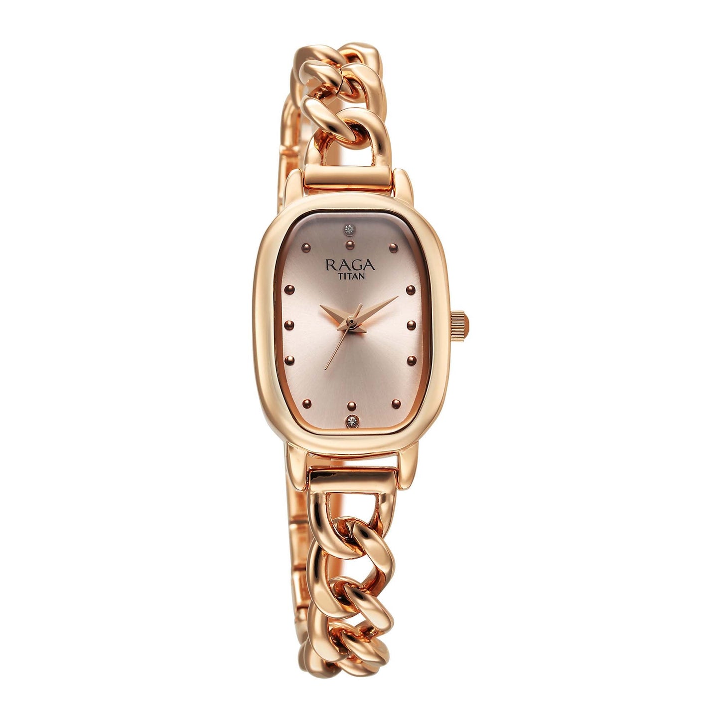 Titan Raga Showstopper 2.0 Quartz Analog Rose Gold Dial  Rose Gold Color Stainless Steel Strap Watch For Women