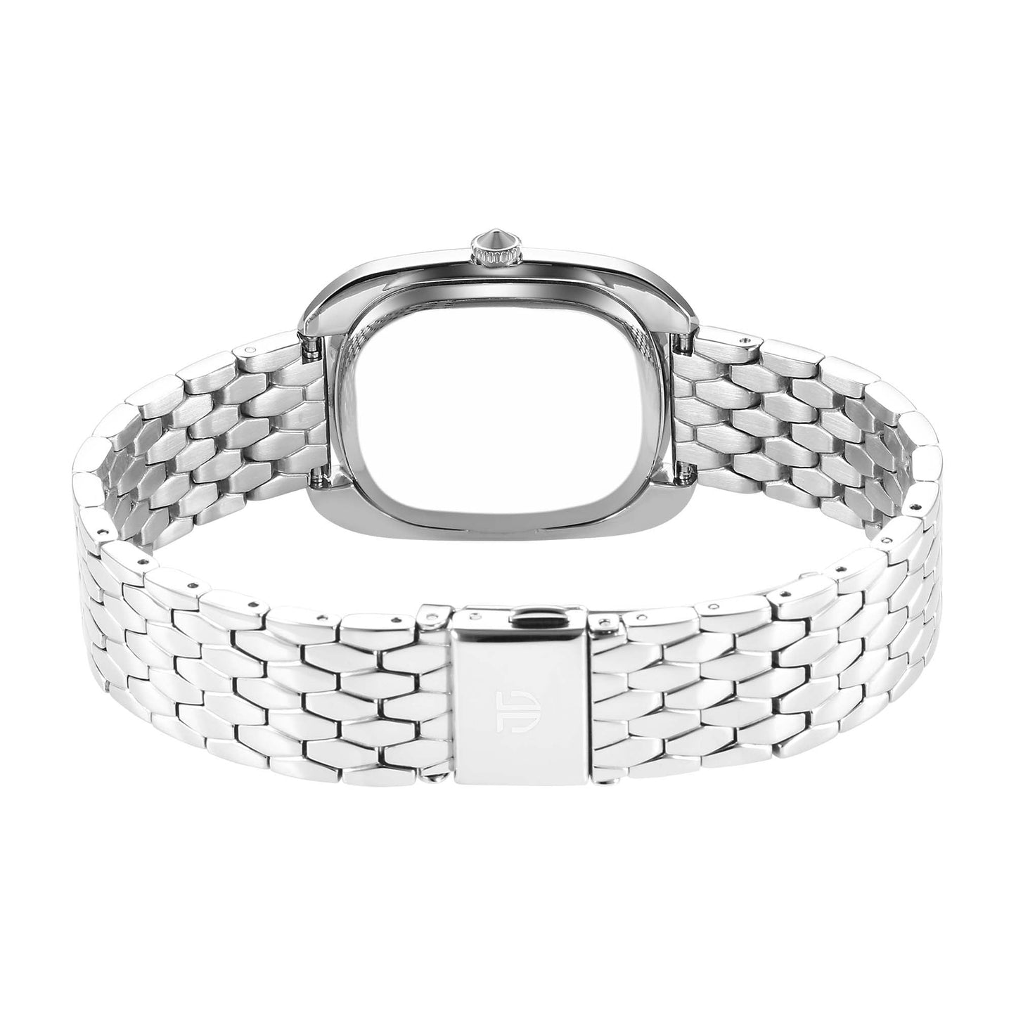 Titan Glamour Quartz Analog Blue Dial Silver Stainless Steel Strap Watch For Women