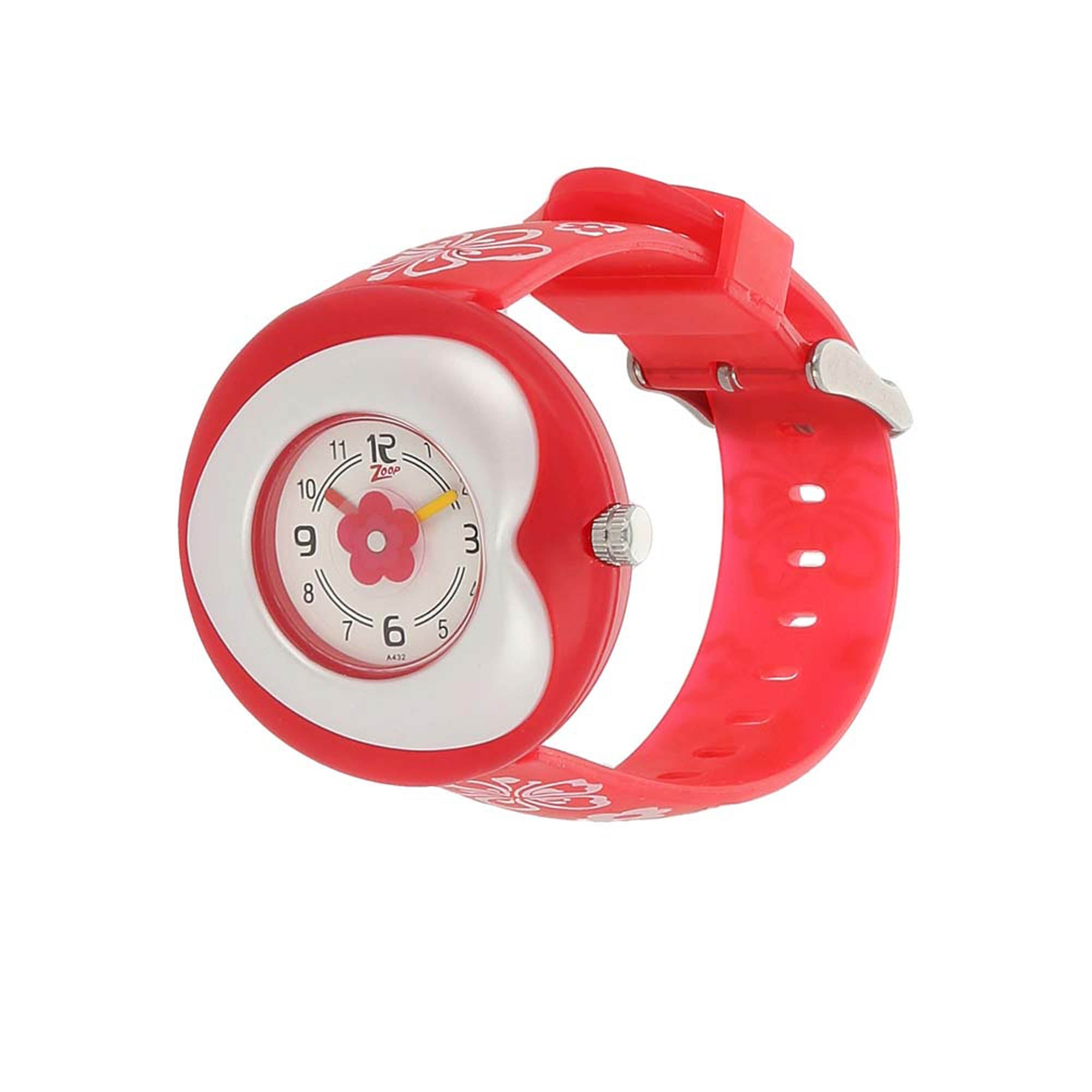 Zoop Analog Watch with Silver Dial & Multicoloured Strap for Girls Kids, from House of Titan