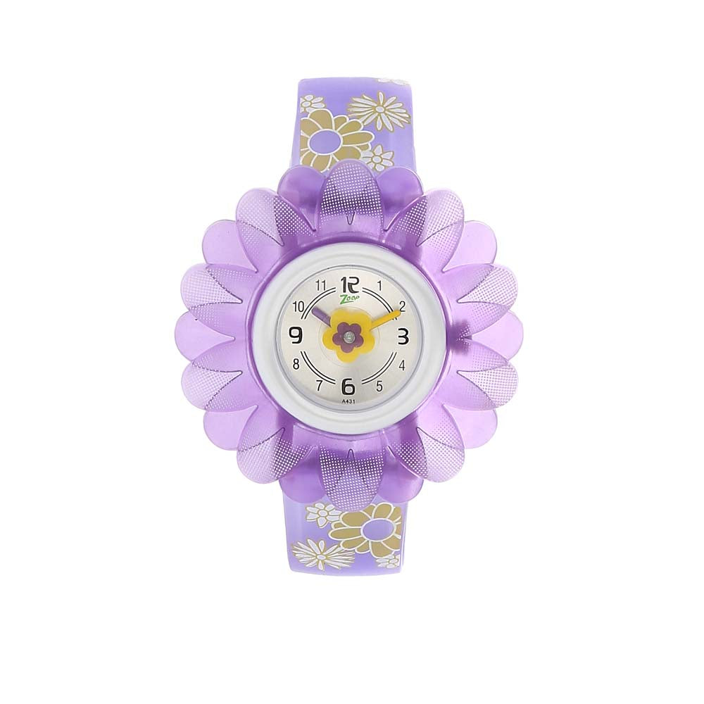 Zoop By Titan Quartz Analog Silver Dial PU Strap Watch For Kids C4005PP02