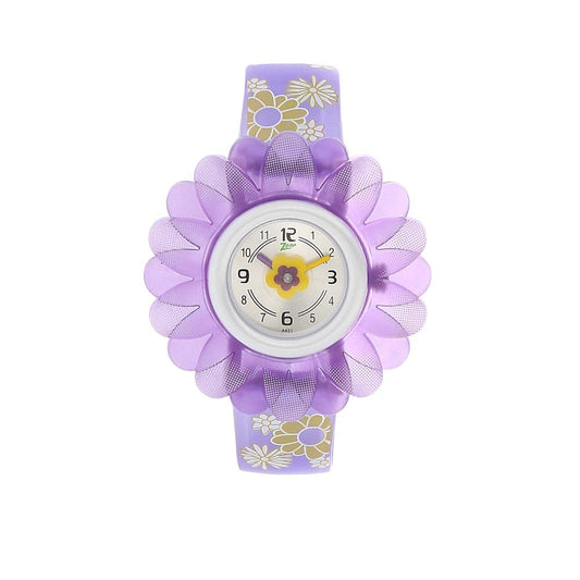 Zoop By Titan Quartz Analog Silver Dial PU Strap Watch For Kids C4005PP02